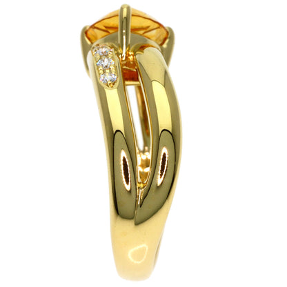 TASAKI Colored Stone Diamond Ring K18 Yellow Gold Ladies [Used]