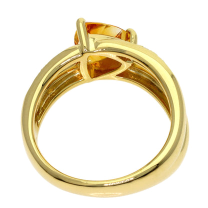 TASAKI Colored Stone Diamond Ring K18 Yellow Gold Ladies [Used]