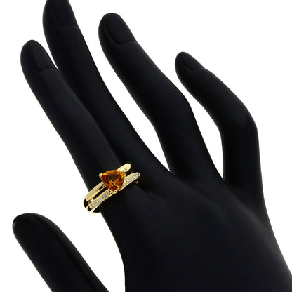 TASAKI Colored Stone Diamond Ring K18 Yellow Gold Ladies [Used]