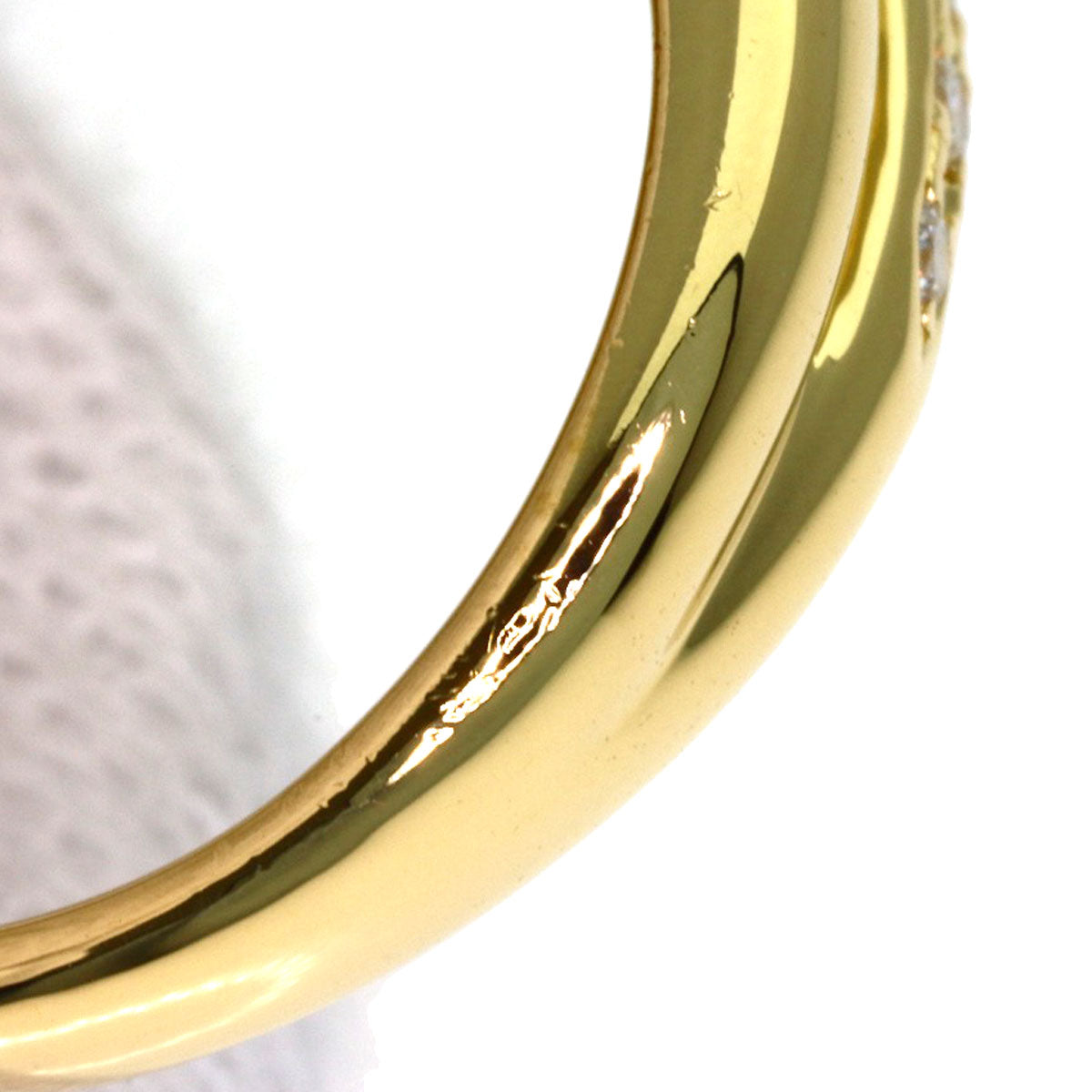 TASAKI Colored Stone Diamond Ring K18 Yellow Gold Ladies [Used]