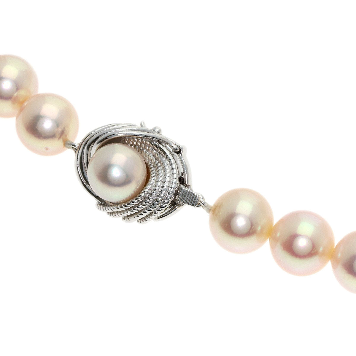 Akoya pearl Pearl Necklace K14 White Gold 42g　Ladies