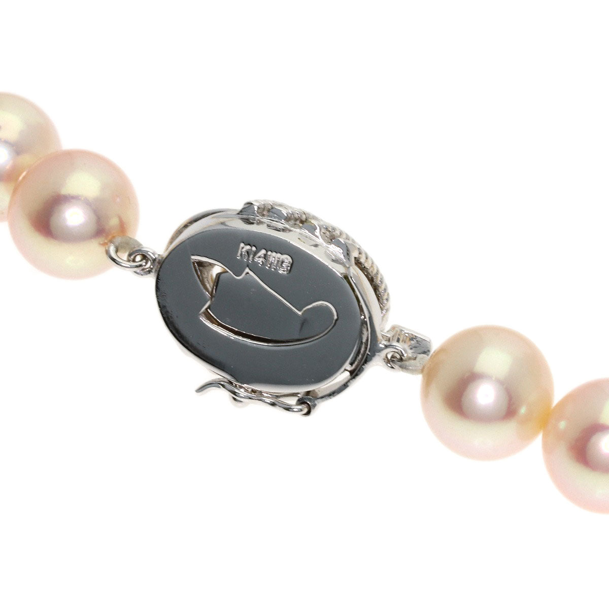 Akoya pearl Pearl Necklace K14 White Gold 42g　Ladies