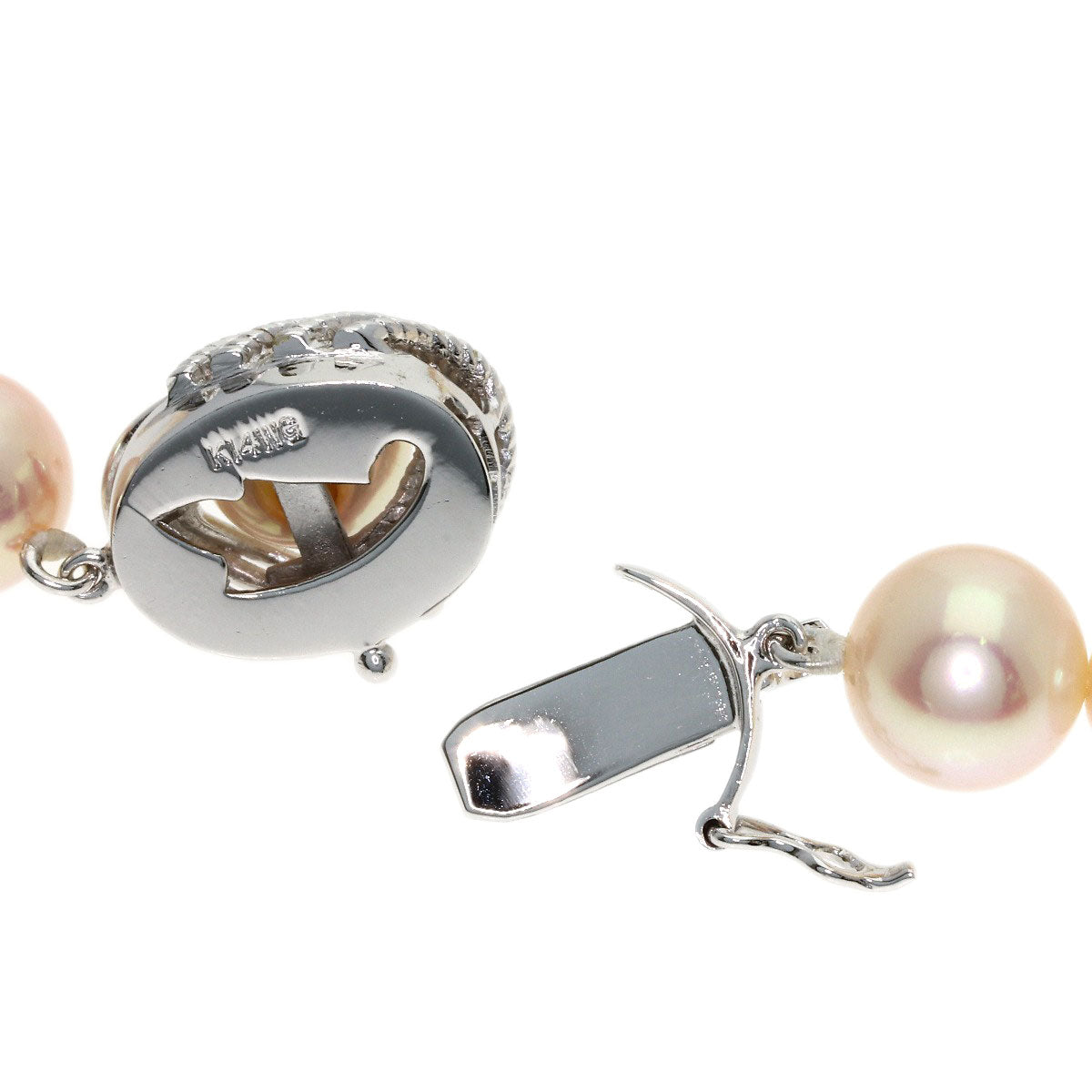 Akoya pearl Pearl Necklace K14 White Gold 42g　Ladies