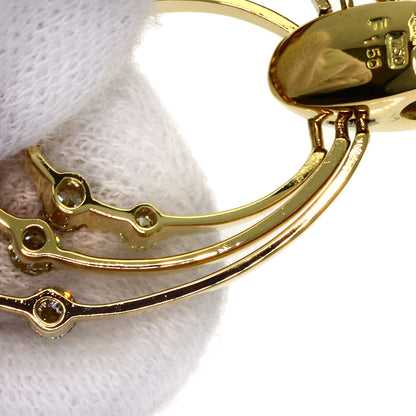 Queen Diamond Necklace K18 Yellow Gold Ladies [Used]