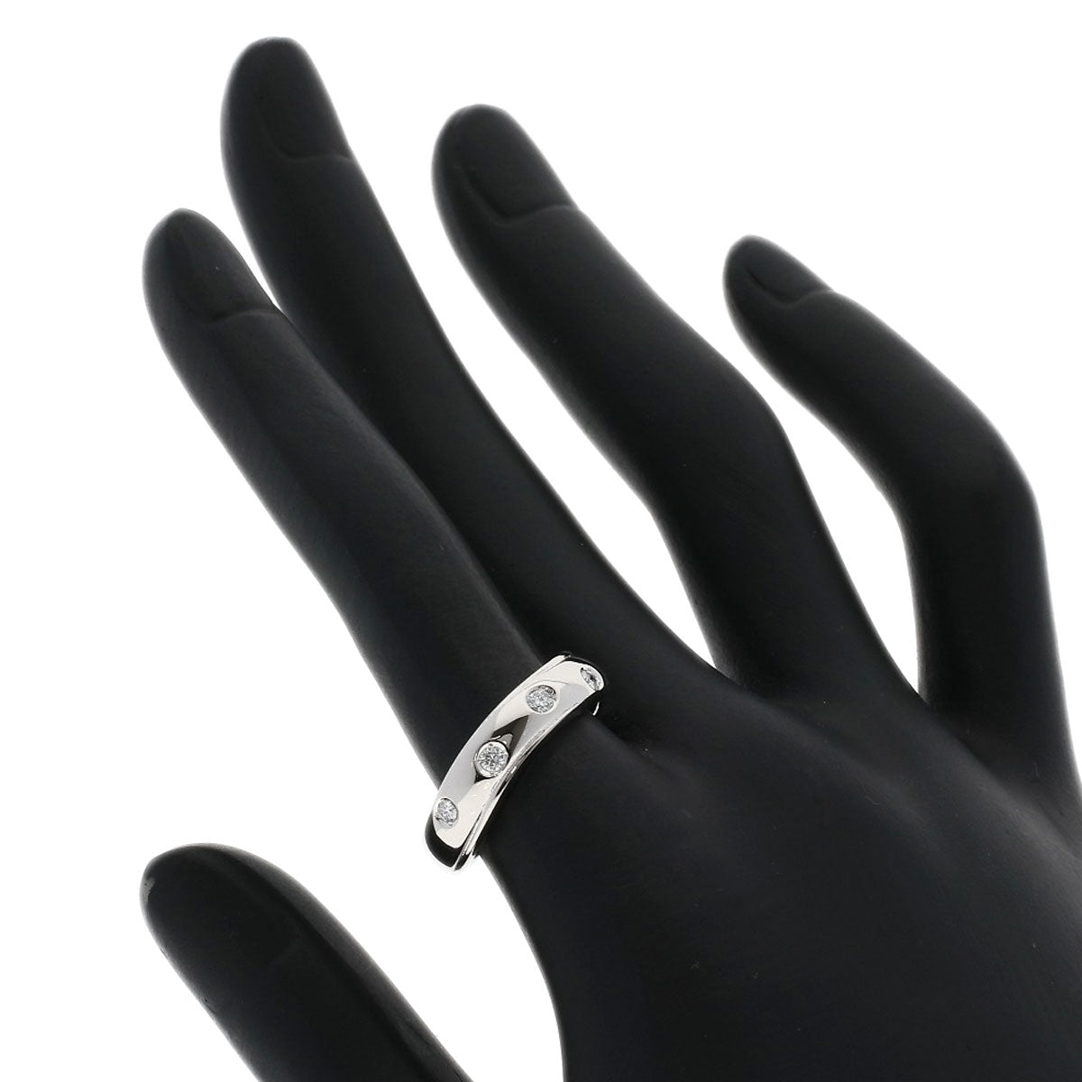MIKIMOTO 5P Diamond Ring Platinum PT950 Ladies [Used]