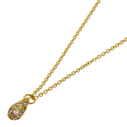 TIFFANY&Co. Teardrop Diamond Necklace K18 Yellow Gold Ladies [Used]