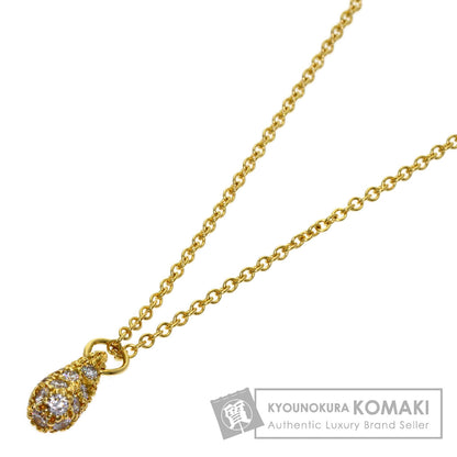 TIFFANY&Co. Teardrop Diamond Necklace K18 Yellow Gold Ladies [Used]