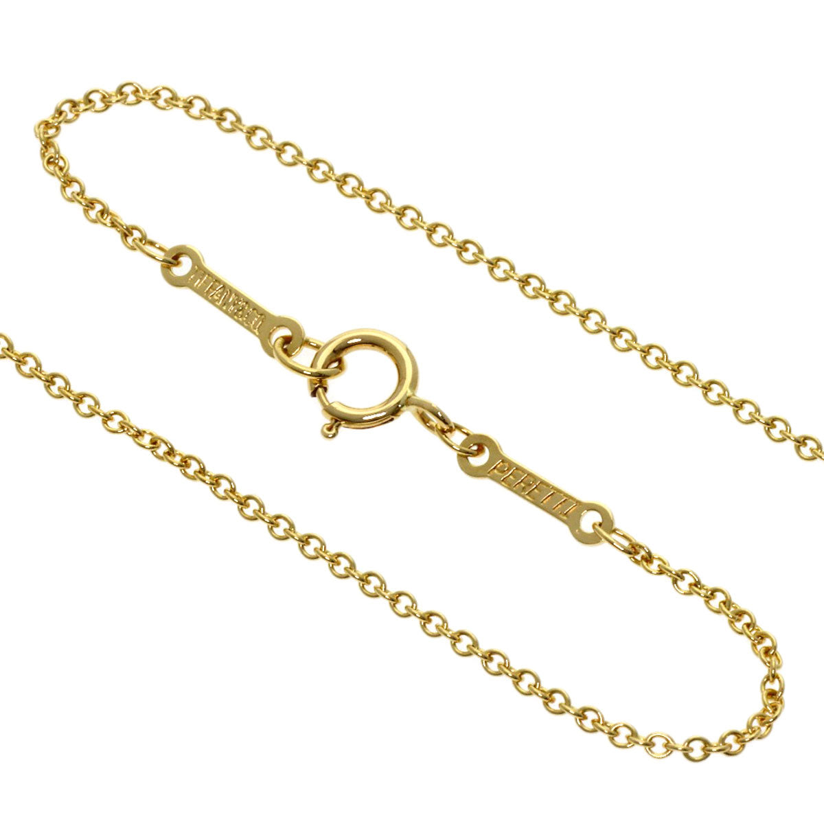 TIFFANY&Co. Teardrop Diamond Necklace K18 Yellow Gold Ladies [Used]
