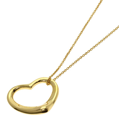 TIFFANY&Co. Open heart Necklace K18 Yellow Gold Ladies [Used]