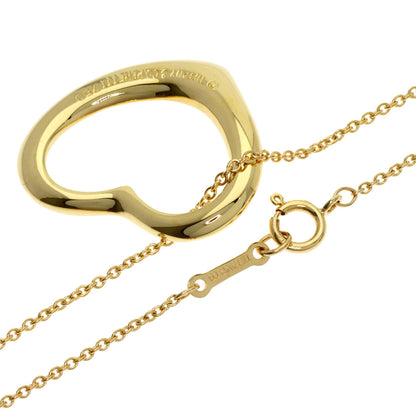 TIFFANY&Co. Open heart Necklace K18 Yellow Gold Ladies [Used]