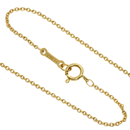 TIFFANY&Co. Open heart Necklace K18 Yellow Gold Ladies [Used]