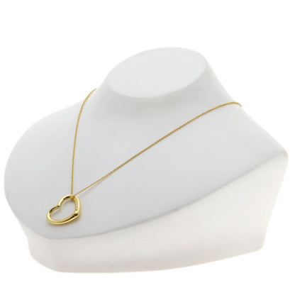TIFFANY&Co. Open heart Necklace K18 Yellow Gold Ladies [Used]