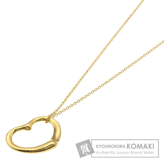 TIFFANY&Co. Open heart Necklace K18 Yellow Gold Ladies [Used]