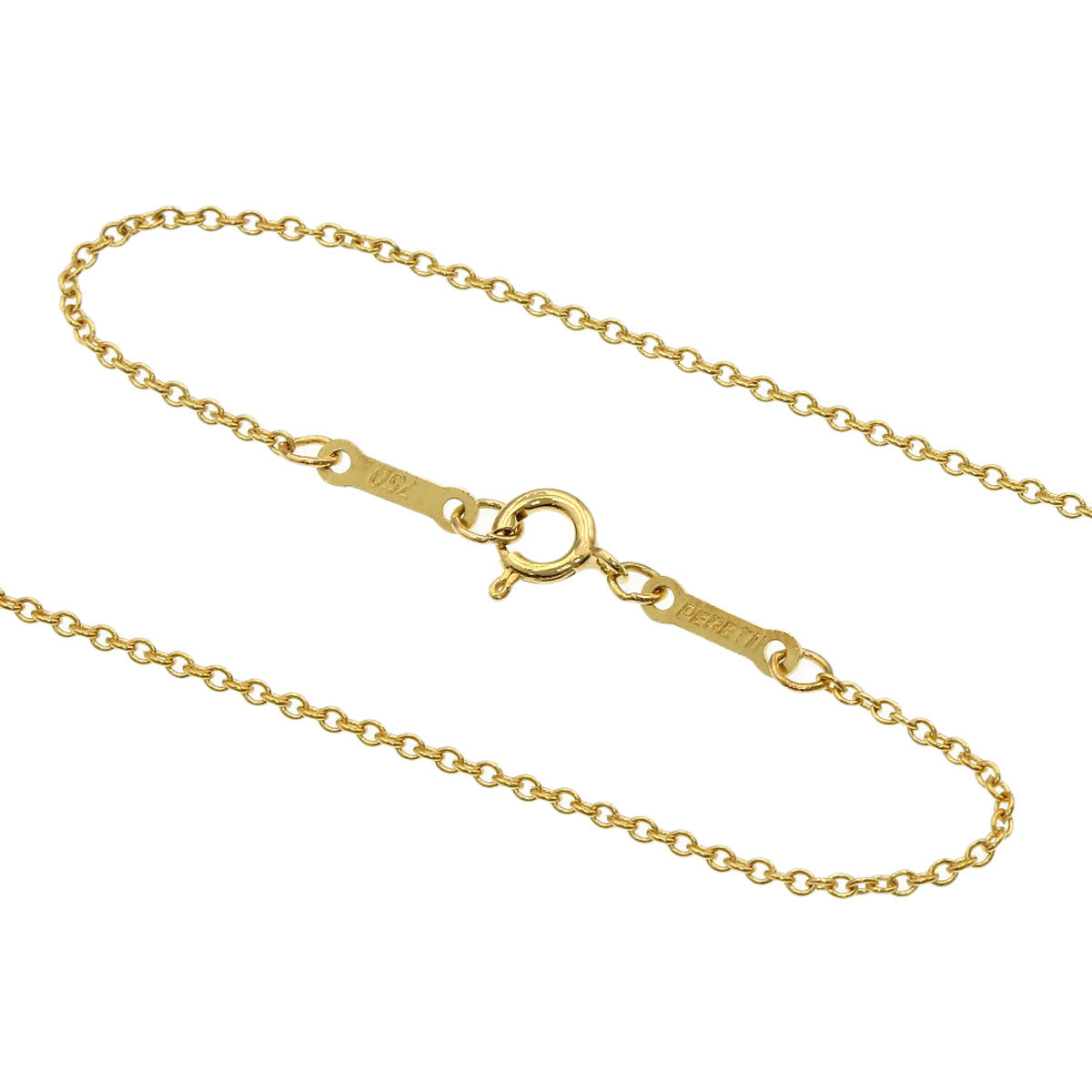 TIFFANY&Co. Open heart Necklace K18 Yellow Gold Ladies [Used]