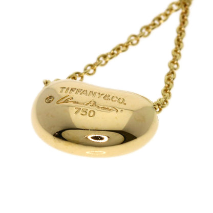 TIFFANY&Co. Bean Necklace K18 Yellow Gold Ladies [Used]