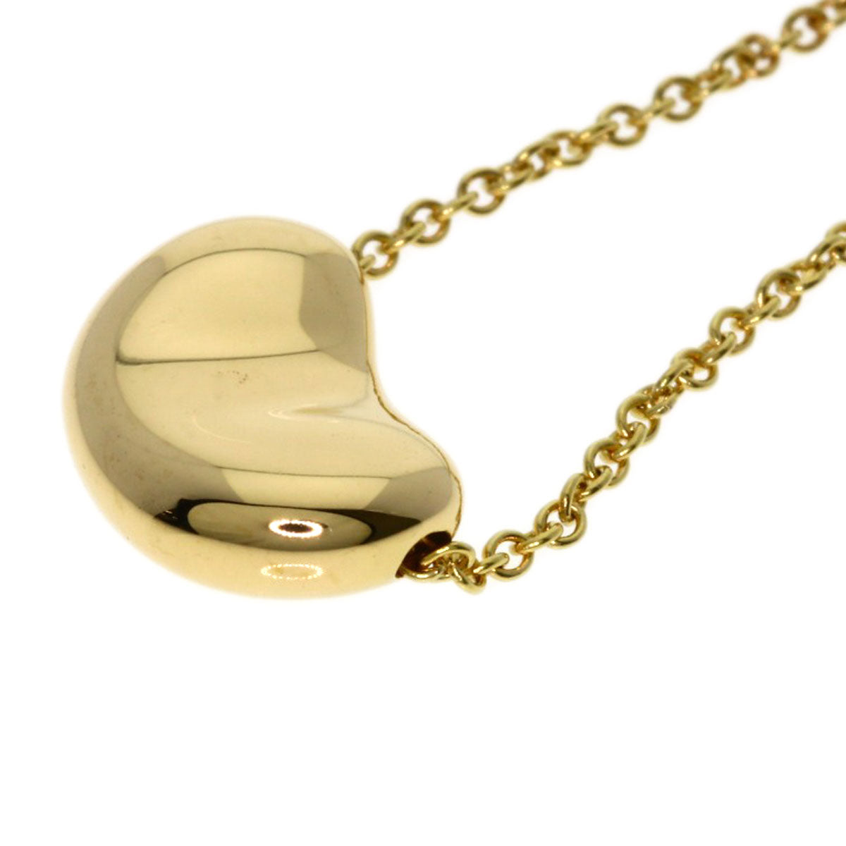 TIFFANY&Co. Bean Necklace K18 Yellow Gold Ladies [Used]