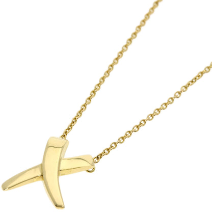 TIFFANY&Co. kiss Necklace K18 Yellow Gold Ladies [Used]