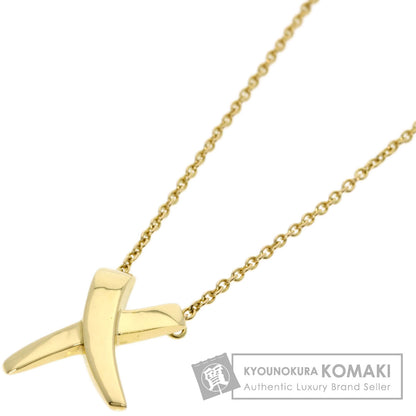 TIFFANY&Co. kiss Necklace K18 Yellow Gold Ladies [Used]