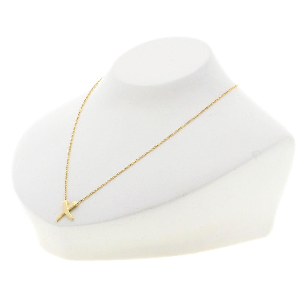 TIFFANY&Co. kiss Necklace K18 Yellow Gold Ladies [Used]