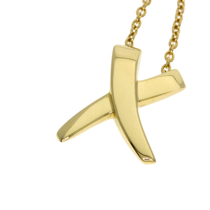 TIFFANY&Co. kiss Necklace K18 Yellow Gold Ladies [Used]