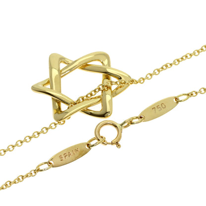 TIFFANY&Co. Star of David Necklace K18 Yellow Gold Ladies [Used]