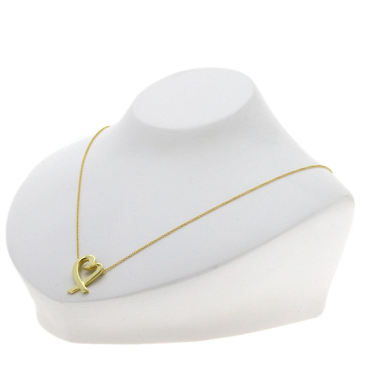 TIFFANY&Co. Loving heart Necklace K18 Yellow Gold Ladies [Used]