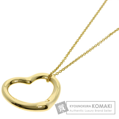 TIFFANY&Co. Open heart Necklace K18 Yellow Gold Ladies [Used]