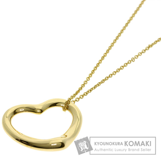 TIFFANY&Co. Open heart Necklace K18 Yellow Gold Ladies [Used]