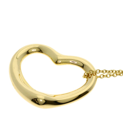 TIFFANY&Co. Open heart Necklace K18 Yellow Gold Ladies [Used]