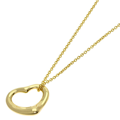 TIFFANY&Co. Open heart Necklace K18 Yellow Gold Ladies [Used]