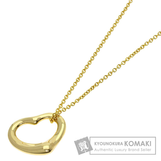 TIFFANY&Co. Open heart Necklace K18 Yellow Gold Ladies [Used]