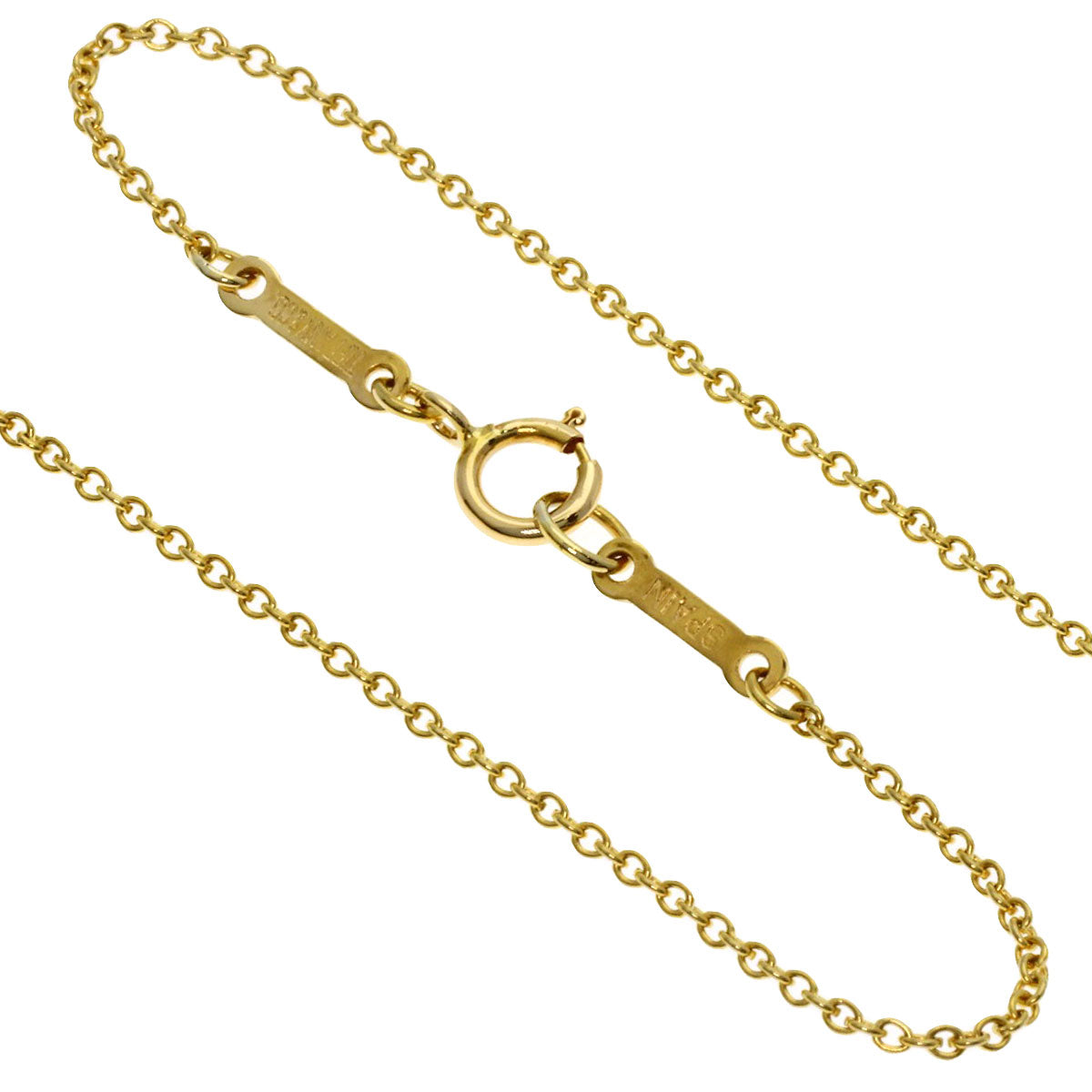 TIFFANY&Co. Open heart Necklace K18 Yellow Gold Ladies [Used]