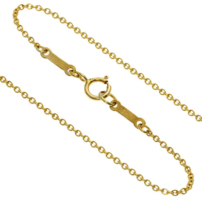 TIFFANY&Co. Open heart Necklace K18 Yellow Gold Ladies [Used]