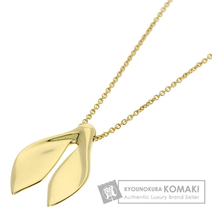 TIFFANY&Co. Leaf fin Necklace K18 Yellow Gold Ladies [Used]