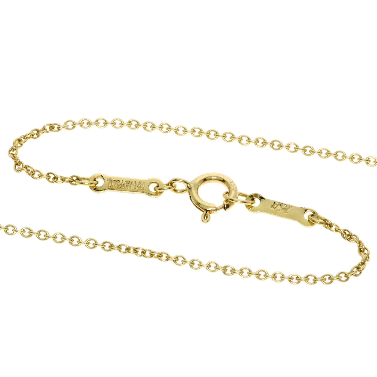TIFFANY&Co. Leaf fin Necklace K18 Yellow Gold Ladies [Used]