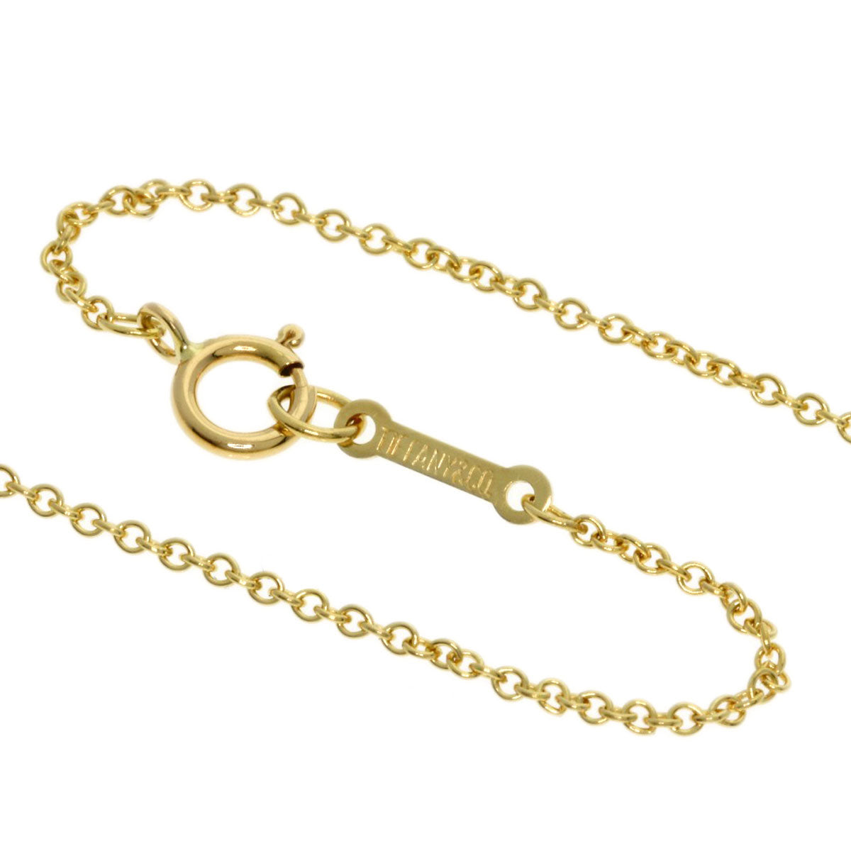 TIFFANY&Co. teardrop Necklace K18 Yellow Gold Ladies [Used]