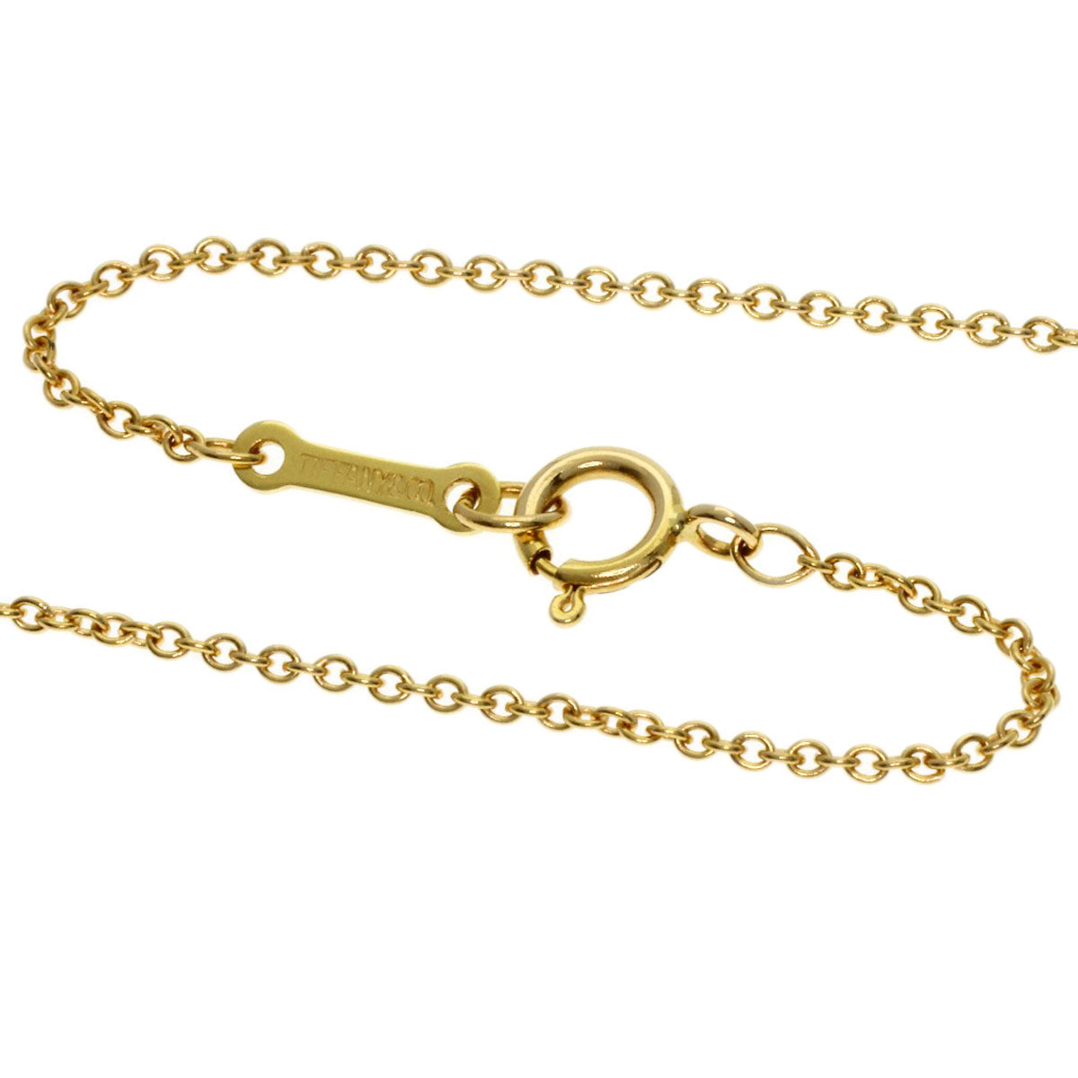 TIFFANY&Co. teardrop Necklace K18 Yellow Gold Ladies [Used]