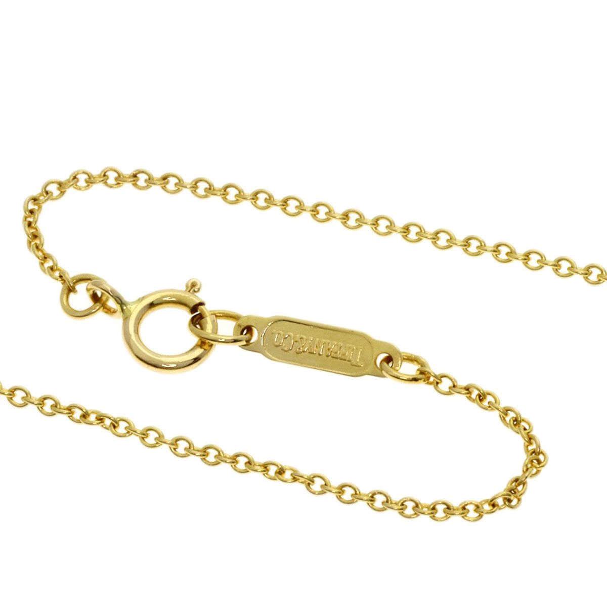TIFFANY&Co. Chain Cross Heart Necklace K18 Yellow Gold Ladies [Used]