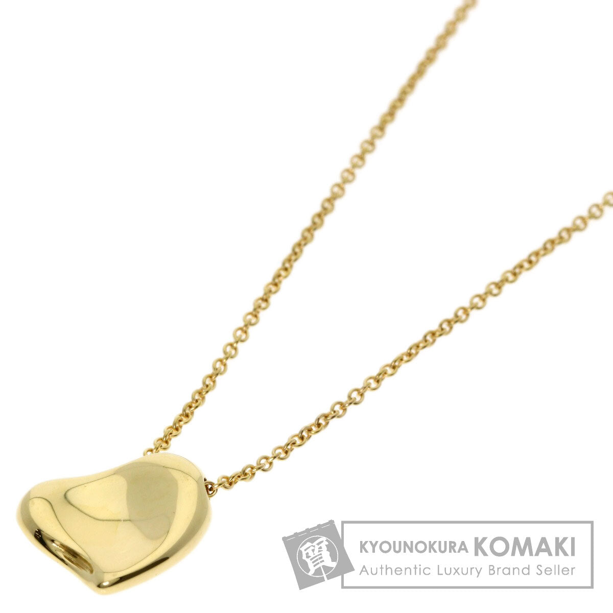 TIFFANY&Co. Full heart Necklace K18 Yellow Gold Ladies [Used]