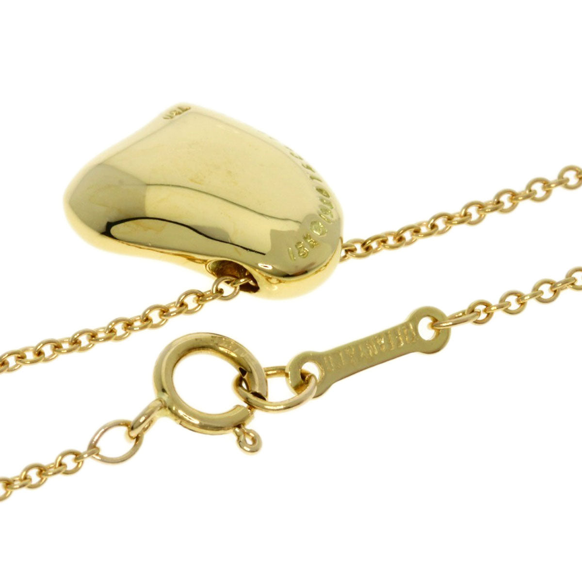TIFFANY&Co. Full heart Necklace K18 Yellow Gold Ladies [Used]
