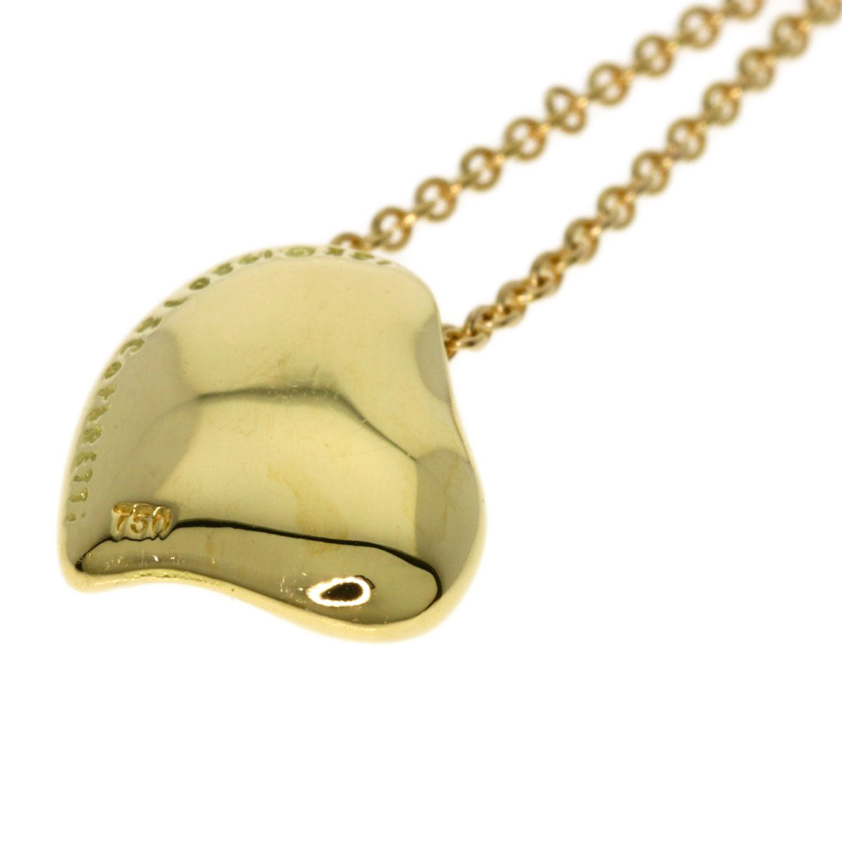TIFFANY&Co. Full heart Necklace K18 Yellow Gold Ladies [Used]