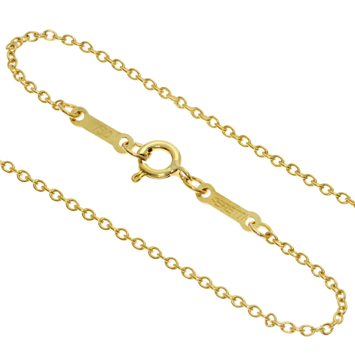 TIFFANY&Co. Open heart Necklace K18 Yellow Gold Ladies [Used]