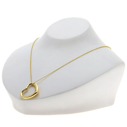 TIFFANY&Co. Open heart Necklace K18 Yellow Gold Ladies [Used]