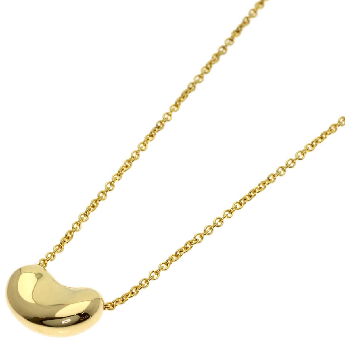TIFFANY&Co. Bean Necklace K18 Yellow Gold Ladies [Used]