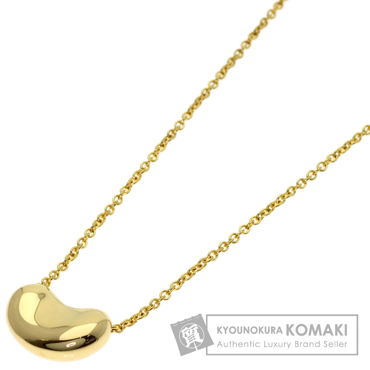 TIFFANY&Co. Bean Necklace K18 Yellow Gold Ladies [Used]
