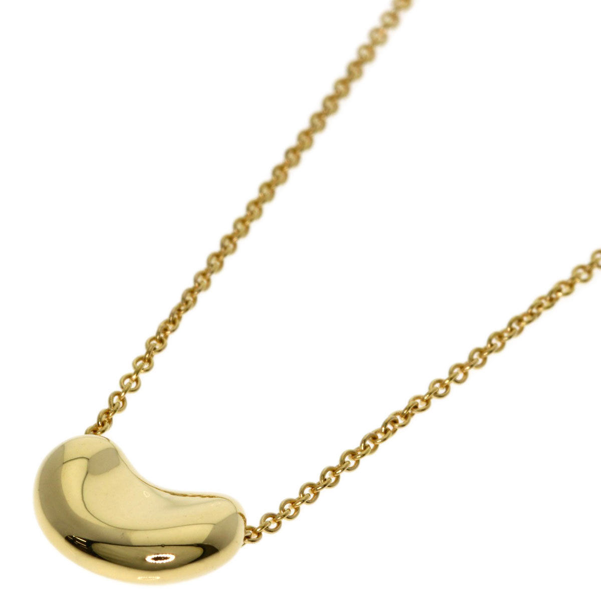 TIFFANY&Co. Bean Necklace K18 Yellow Gold Ladies [Used]