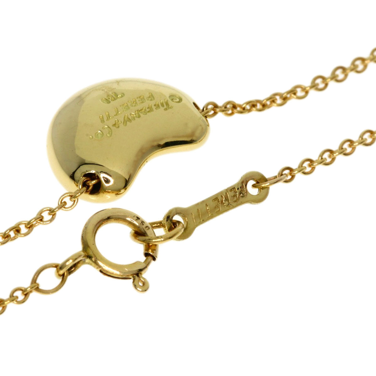 TIFFANY&Co. Bean Necklace K18 Yellow Gold Ladies [Used]