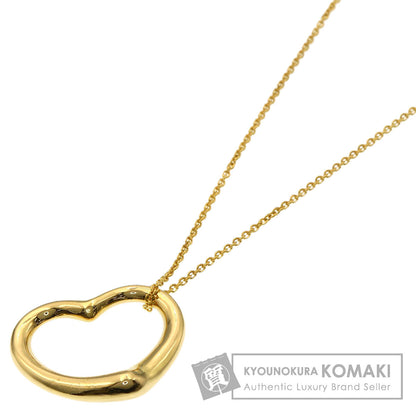 TIFFANY&Co. Open heart Necklace K18 Yellow Gold Ladies [Used]