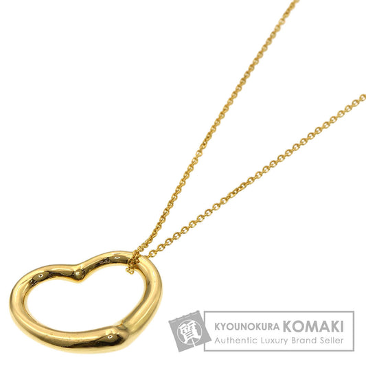 TIFFANY&Co. Open heart Necklace K18 Yellow Gold Ladies [Used]