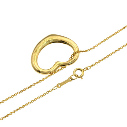 TIFFANY&Co. Open heart Necklace K18 Yellow Gold Ladies [Used]